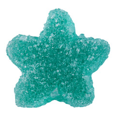 Jelly stars sugar coated sweets isolated transparent