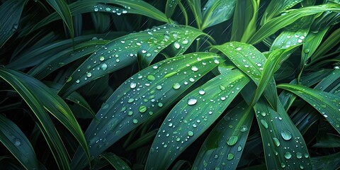 Nature elixir. Captivating image of morning dew adorning vibrant green leaf perfectly capturing essence of freshness and purity ideal addition to nature macro and environmental collections