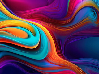 Multicolored moving abstract background, Colorful wave pattern background