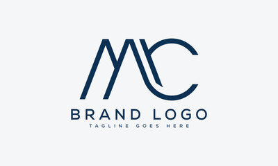 letter MC logo design vector template design for brand.