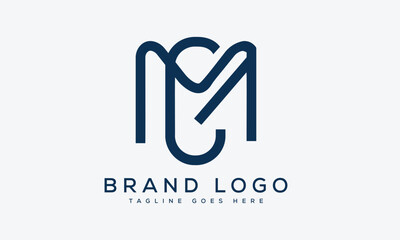 letter MC logo design vector template design for brand.