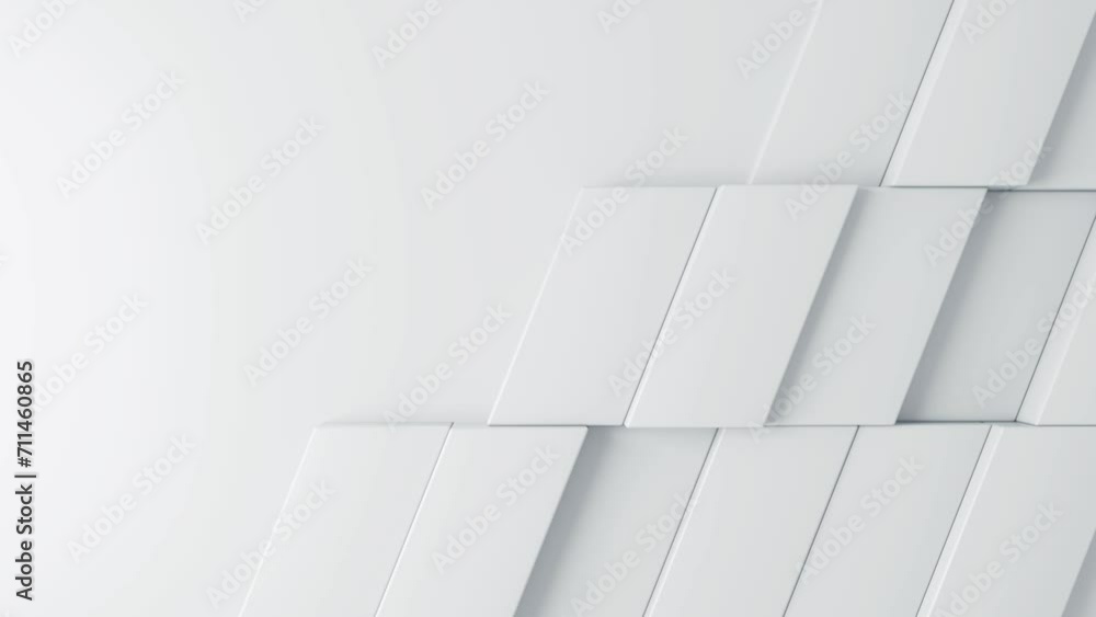 Poster abstract 3d render background. white mosaic motion pattern for business concept. bright geometric su