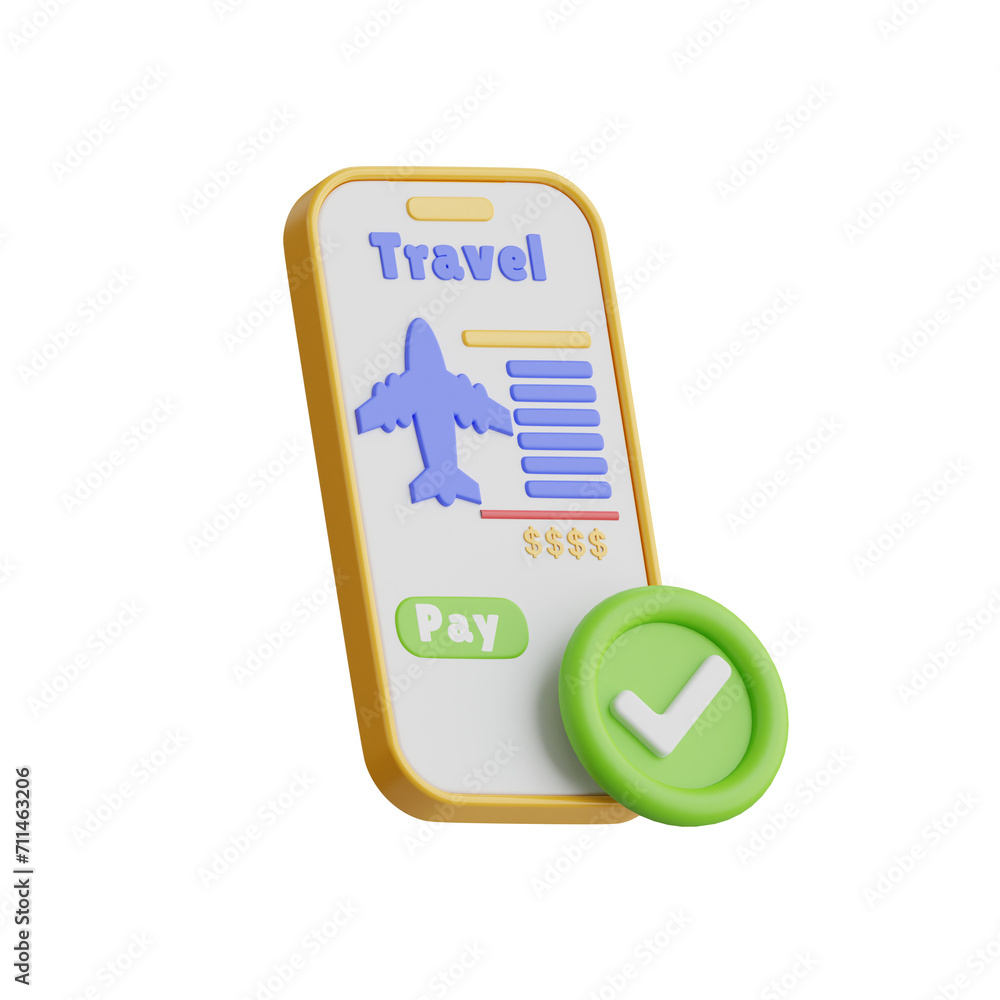 Poster 3d travel model exciting expeditions near and far. 3d illustration, 3d element, 3d rendering. 3d vis