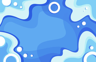 blue background flat design vector illustration