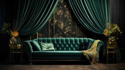 room sofa interior background illustration home style, modern comfortable, cozy luxury room sofa interior background