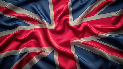 Waving flag of United Kingdom of Great Britain and Northern Ireland