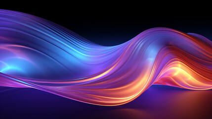 abstract colorful glowing wavy perspective with fractals and curves background 16:9 widescreen wallpapers