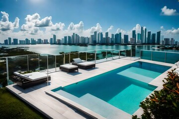 pool at night
