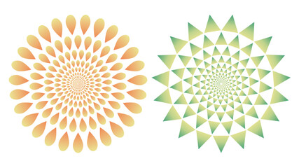 만다라 무늬 원형