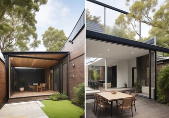 The renovation of a modern home extension