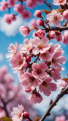 Obraz premium pink cherry blossoms