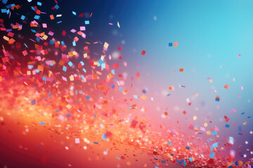 Vibrant and Bold Confetti Impact for Promotional Graphics