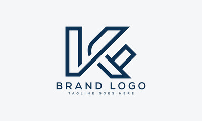 letter KF logo design vector template design for brand.