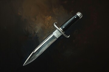 Knife on dark background
