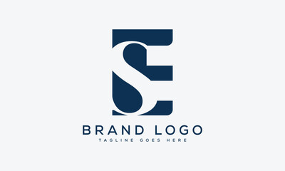 letter SE logo design vector template design for brand.