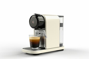 espresso machine on white background
