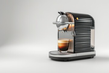 espresso machine on white background