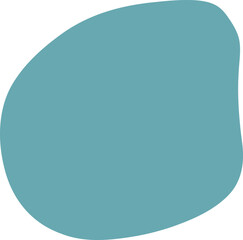 Blot shape frame illustration. Abstract blotch silhouette