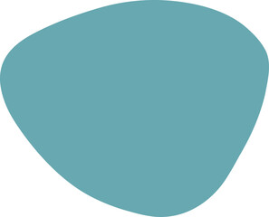 Blot shape frame illustration. Abstract blotch silhouette