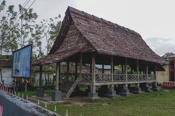 Fototapeta na wymiar Baileo, The Traditional House in Saparua Island, Central Maluku, Indonesia