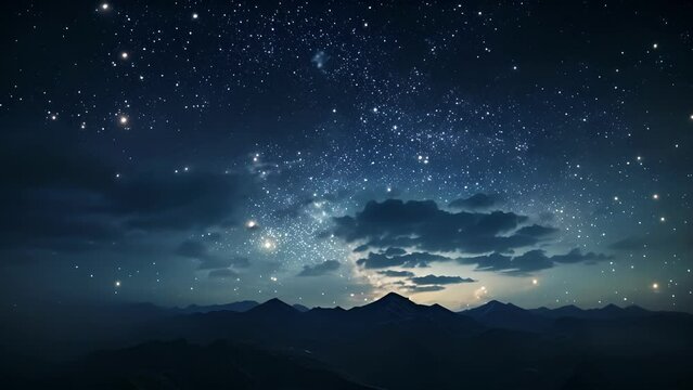 Lose yourself in the celestial wonders of the night sky as stars le and constellations come to life in this ethereal timelapse video.