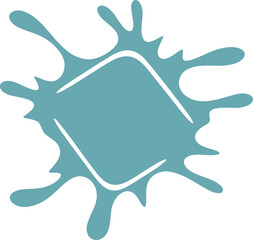 Abstract frame illustration. Bubble silhouette design element