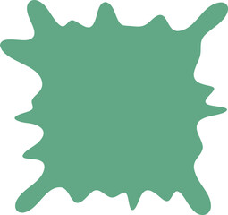 Blot shape illustration. Abstract frame silhouette