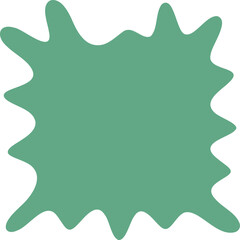 Blot shape illustration. Abstract frame silhouette