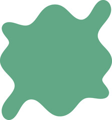 Blot shape illustration. Abstract frame silhouette