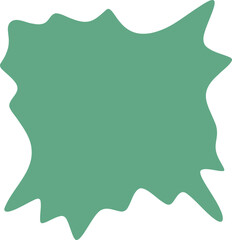 Blot shape illustration. Abstract frame silhouette