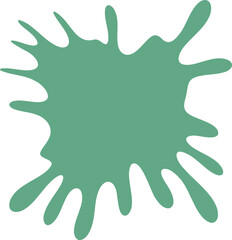 Obraz premium Blot shape illustration. Abstract frame silhouette