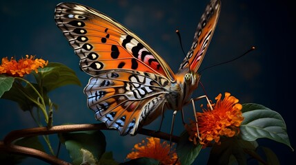 Fototapeta na wymiar A Butterfly portrait, wildlife photography