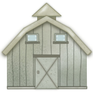 recommend clip art: gardener girl and boy  gardening elements,cart,barn,windmill,hand-drawn set  illustration