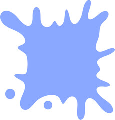 Abstract frame silhouette illustration. Blotch shape decorative element