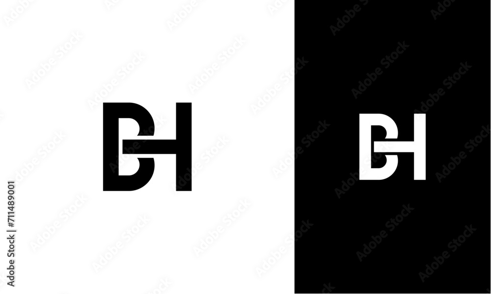 Fototapete BH or HB initial logo concept monogram,logo template designed to make your logo process easy and approachable. All colors and text can be modified. High resolution files included
