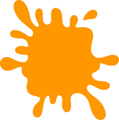 Abstract frame silhouette flat illustration. Blotch shape decorative element