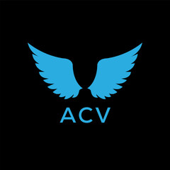 ACV Letter logo design template vector. ACV Business abstract connection vector logo. ACV icon circle logotype.

