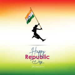 Happy Republic Day Social Media Post Design