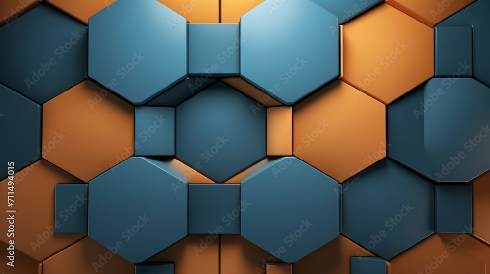 Poster beasutif tiles design background space for text - generative ai