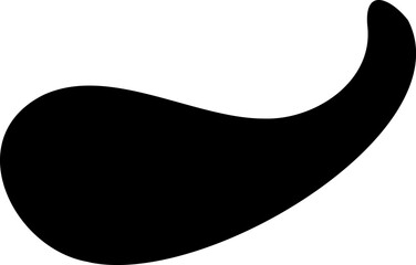 Abstract shape vector illustration. Blob shape silhouette decorative element