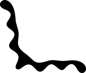 Abstract shape vector illustration. Blob shape silhouette decorative element