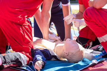 CPR and first aid course using Automated External Defibrillator - AED