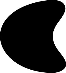 Abstract shape vector illustration. Blob shape silhouette decorative element