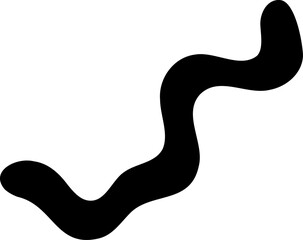 Abstract shape vector illustration. Blob shape silhouette decorative element