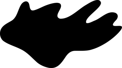 Abstract shape vector illustration. Blob shape silhouette decorative element