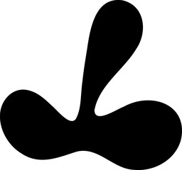 Abstract shape vector illustration. Blob shape silhouette decorative element