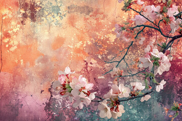 Obraz na płótnie Canvas Vibrant Spring Hues Unveiled, spring art