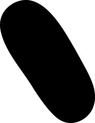 Abstract shape vector illustration. Blob shape silhouette decorative element