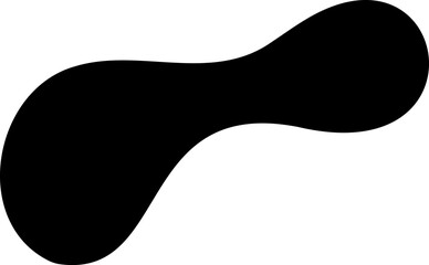 Abstract shape vector illustration. Blob shape silhouette decorative element