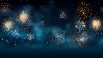 Fireworks background for celebration, holiday celebration concept